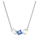 Swarovski Mesmera ezüst színű nyaklánc kék kristállyal 5673561