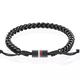 Tommy Hilfiger Állítható fekete acél férfi karkötő 2790513