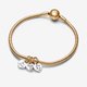 Pandora ékszer Barátság kéttónusú tripla függő charm 762722C00