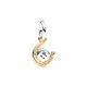 Pandora ékszer Kéttónusú patkó charm forgó lappal 762713C01