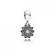 Pandora ékszer Gerbera függő ezüst charm 14K arannyal 791210