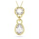 Swarovski Dextera arany színű nyaklánc fehér kristállyal  5663339