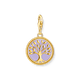 Thomas Sabo Aranyozott ezüst családfa charm lila tűzzománccal 2035-427-13