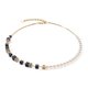 Coeur de Lion GeoCUBE fusion pearls fekete arany nyaklánc 5086/10-1316