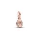 Pandora ékszer ME rozé katicabogár mini függő charm 783043C01