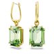 Swarovski Millenia arany színű fülbevaló nagy zöld kristállyal 5676071