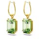 Swarovski Millenia arany színű fülbevaló nagy zöld kristállyal 5676071