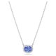 Swarovski Constella ezüst színű nyaklánc kék kristállyal 5671809
