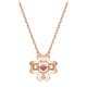 Swarovski Idyllia rozé színű nyaklánc lóhere medállal 5674211
