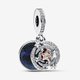 Pandora ékszer Kéttónusú hullócsillag dupla függő charm 782975C01