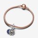 Pandora ékszer Kéttónusú hullócsillag dupla függő charm 782975C01
