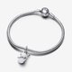 Pandora ékszer Opálos hóember függő ezüst charm 792981C01