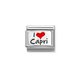 Nomination I love Capri ezüst charm 330209-41