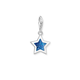 Thomas Sabo Ezüst csillag charm kék glitteres tűzzománccal 2055-007-32