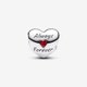Pandora ékszer Disney Mickey és Minnie szív ezüst charm 793092C01