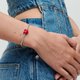 Pandora ékszer Színvátló piros szív charm rejtett üzenettel 793087C01