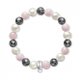Thomas Sabo Ezüst rózsakvarc hematit tenyésztett gyöngy karkötő 