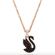 Swarovski Fekete hattyú rozé nyaklánc 5678046