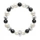 Thomas Sabo Ezüst tenyésztett gyöngy obszidián karkötő X0189-451-18
