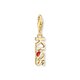 Thomas Sabo Kiss aranyozott ezüst charm 2067-565-10