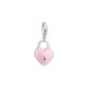 Thomas Sabo Légy az enyém rózsaszín szív ezüst charm 2071-691-9