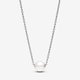 Pandora ékszer Ezüst collier nyaklánc tenyésztett gyönggyel 393167C01-45