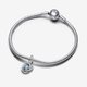 Pandora ékszer Tengerkék örökkévalóság körök függő ezüst charm 793125C03