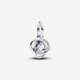 Pandora ékszer Áttetsző örökkévalóság körök függő ezüst charm 793125C04