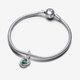 Pandora ékszer  Zöld örökkévalóság körök függő ezüst charm 793125C05