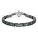 Swarovski Matrix fekete színű karkötő fekete háromszög alakú kristállyal 5666162