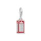 Thomas Sabo Londoni piros telefonfülke ezüst charm 2120-041-10