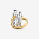 Pandora ékszer Mostohaanya kéttónusú szív charm 763244C00