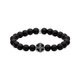 Thomas Sabo Fekete obszidián karkötő kereszt mintával 