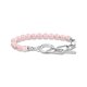 Thomas Sabo Ezüst lánc és rózsakvarc karkötő A2134-035-9-L19V