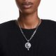 Swarovski Ruthénium bevonatú hattyús nyaklánc 5680868