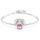 Swarovski Idyllia ezüst színű kagyló karperec rózsaszín kristállyal 5680298