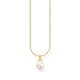 Thomas Sabo Aranyozott ezüst nyaklánc gyöngy medállal KE2238-430-14-L45v