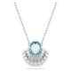 Swarovski Idyllia ezüst színű kagylós nyaklánc kék kristállyal 5689195