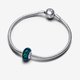 Pandora ékszer Opálfényű zöld muránói üveg ezüst charm 791691C04