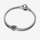 Pandora ékszer Zöld pálma levél ezüst charm 793332C01