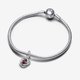 Pandora ékszer Piros örökkévalóság körök függő ezüst charm 793125C01