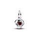 Pandora ékszer Piros örökkévalóság körök függő ezüst charm 793125C01