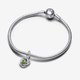 Pandora ékszer Tavasz zöld örökkévalóság körök függő ezüst charm 793125C08