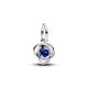 Pandora ékszer Sötétkék örökkévalóság körök függő ezüst charm 793125C09
