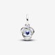 Pandora ékszer Sötétkék örökkévalóság körök függő ezüst charm 793125C09
