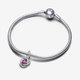 Pandora ékszer Pink örökkévalóság körök függő ezüst charm 793125C10