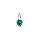 Pandora ékszer ME zöld chakra szív ezüst mini függő charm 793042C03