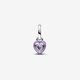 Pandora ékszer ME lila chakra szív ezüst mini függő charm 793042C04