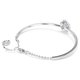Swarovski Idyllia ezüst színű karperec kék kristállyal 5680014