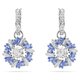 Swarovski Idyllia ezüst színű fülbevaló kék kristállyal 5680016
